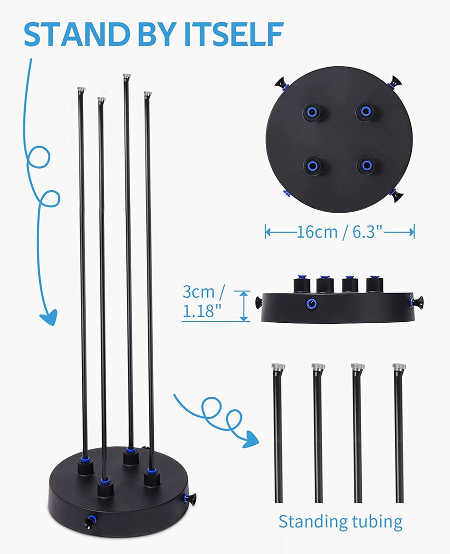 Instant Relief Portable Misting System - Including 4 Brazz nozzles and 26ft Misting Line