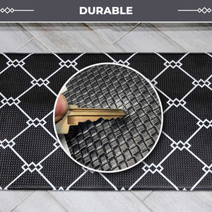 Anti Fatique Cushioned Kitchen Mats - 2 Piece Set