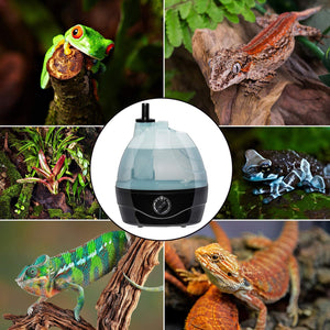 Reptile Fogger Terrarium Humidifier - Adjustable Fog Output - 2.2 Liter Tank