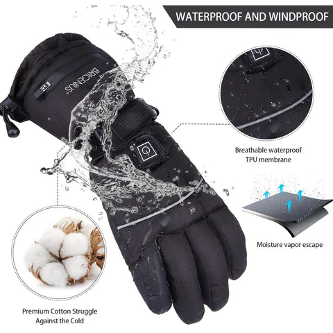 2 Pairs Of Unisex Heated Gloves