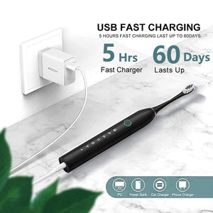 Rechargeable Ultrasonic Electric Toothbrush