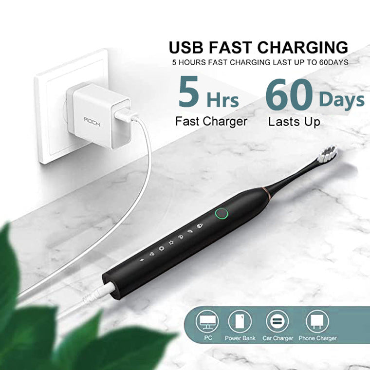 Rechargeable Ultrasonic Electric Toothbrush