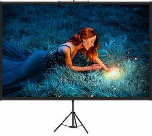 Premium Outdoor Projector Screen with Stand | 100" HD 4K | 16:9