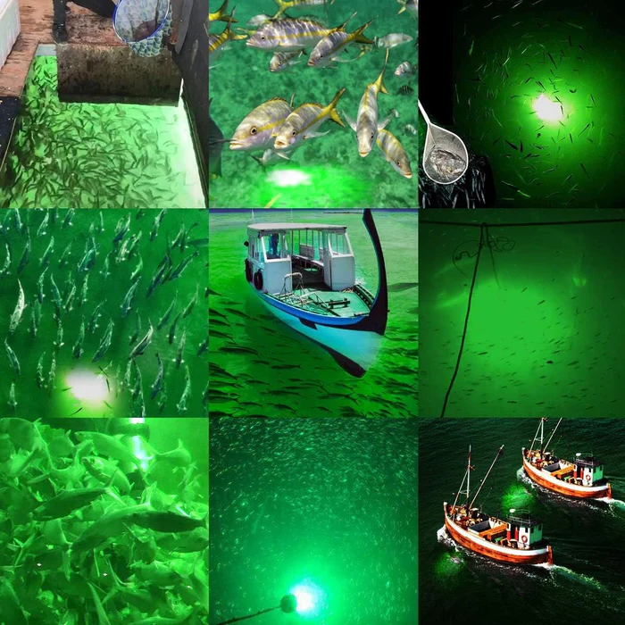 Underwater Night Fishing Light - Lumens Fish Attracting Light, Night Fishing Light