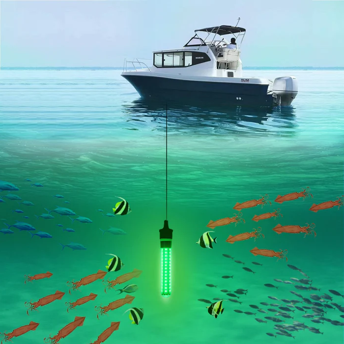 Underwater Night Fishing Light - Lumens Fish Attracting Light, Night Fishing Light