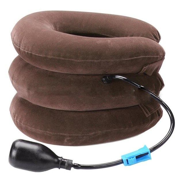 Three Layers Cervical Neck Traction Inflatable Pillow