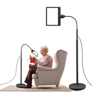 Full-Page 5X Magnifying Glass Book Reading Floor Lamp