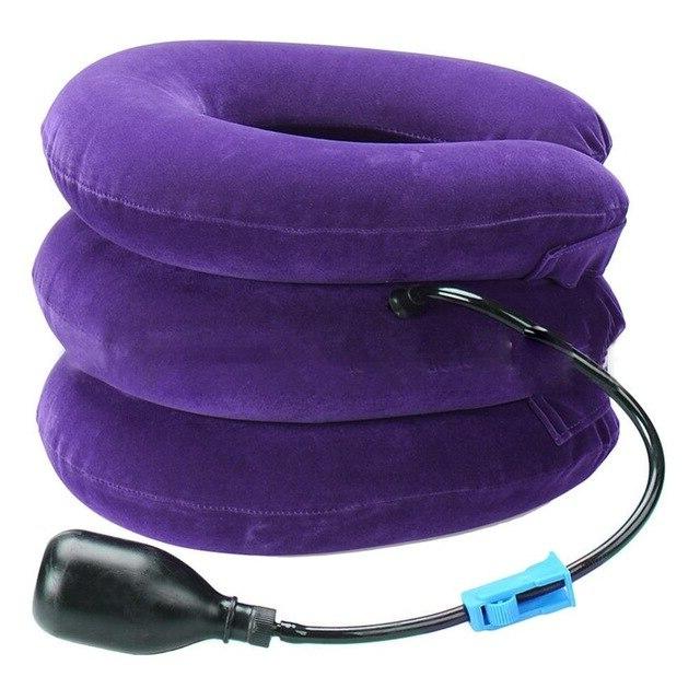 Three Layers Cervical Neck Traction Inflatable Pillow