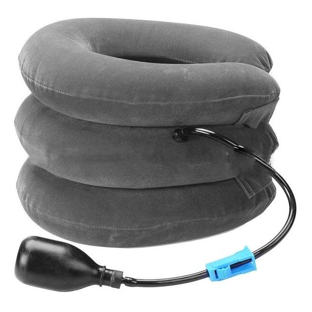 Three Layers Cervical Neck Traction Inflatable Pillow